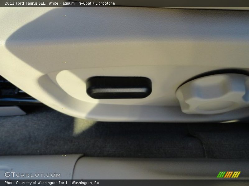 White Platinum Tri-Coat / Light Stone 2012 Ford Taurus SEL