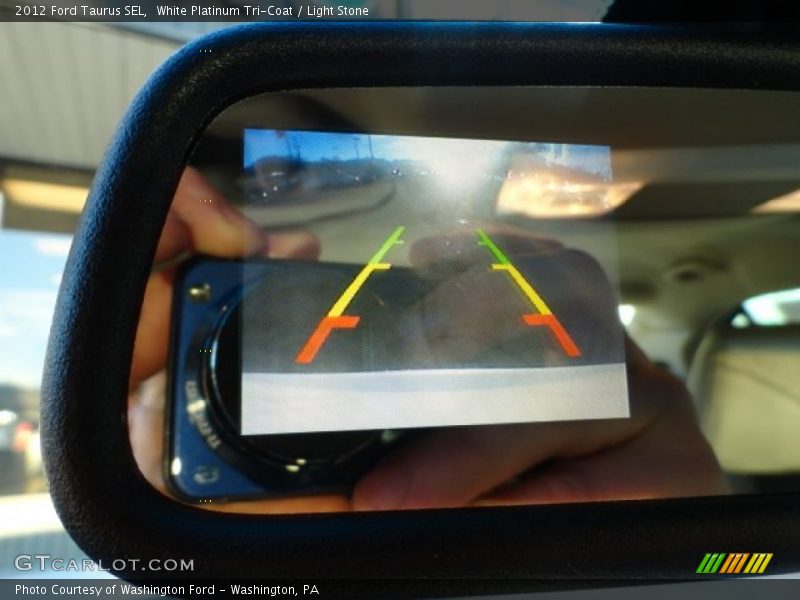 White Platinum Tri-Coat / Light Stone 2012 Ford Taurus SEL