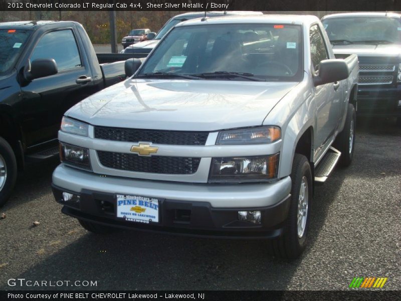 Sheer Silver Metallic / Ebony 2012 Chevrolet Colorado LT Regular Cab 4x4
