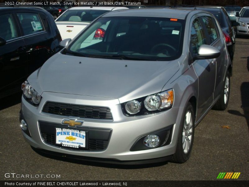 Silver Ice Metallic / Jet Black/Dark Titanium 2012 Chevrolet Sonic LT Hatch