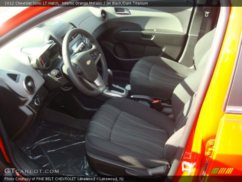  2012 Sonic LT Hatch Jet Black/Dark Titanium Interior