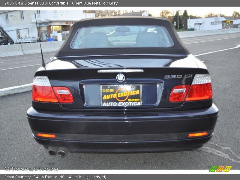 Orient Blue Metallic / Grey 2006 BMW 3 Series 330i Convertible