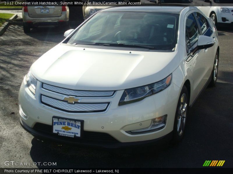 Summit White / Jet Black/Ceramic White Accents 2012 Chevrolet Volt Hatchback