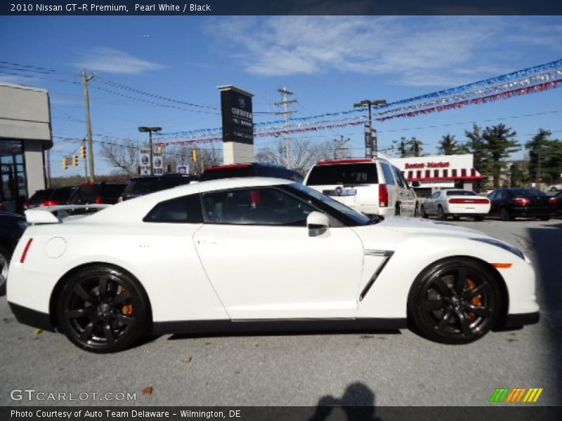 Pearl White / Black 2010 Nissan GT-R Premium