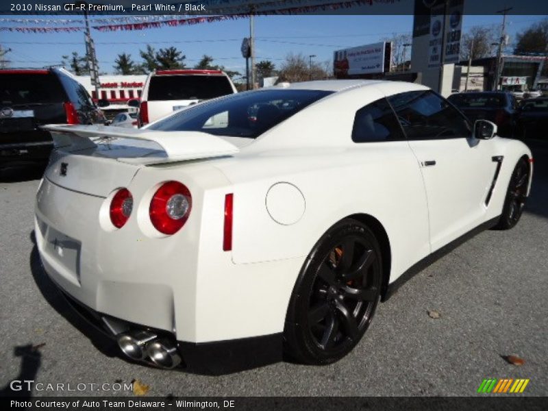 Pearl White / Black 2010 Nissan GT-R Premium