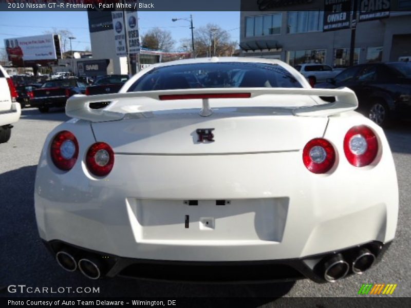 Pearl White / Black 2010 Nissan GT-R Premium