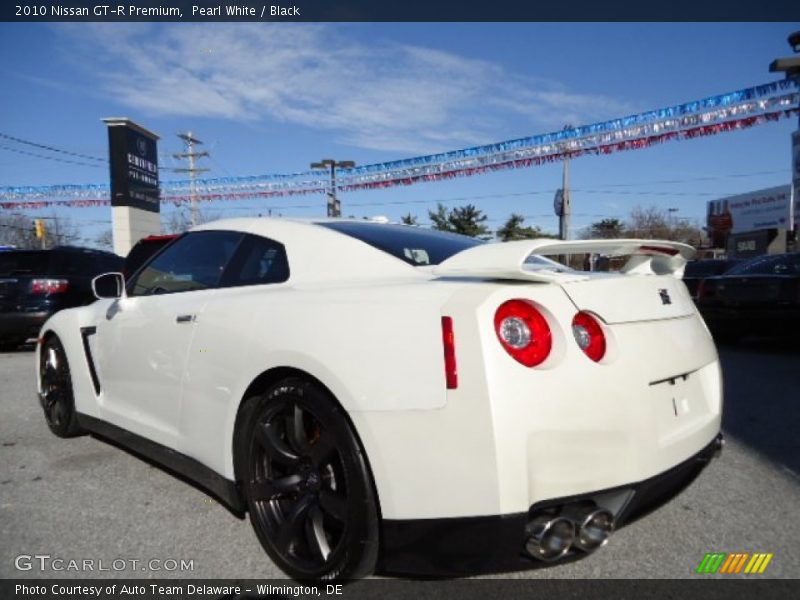 Pearl White / Black 2010 Nissan GT-R Premium
