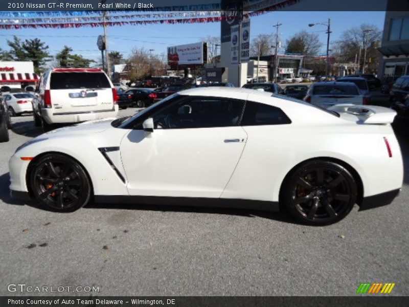 Pearl White / Black 2010 Nissan GT-R Premium