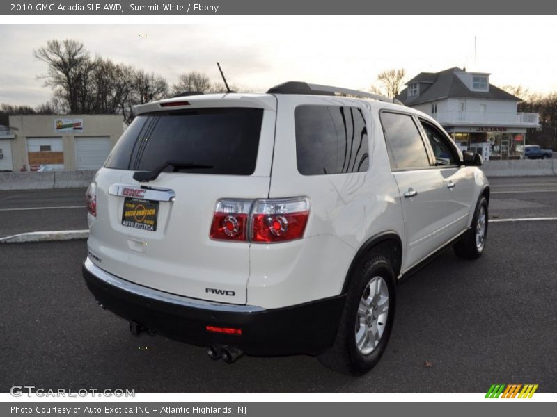 Summit White / Ebony 2010 GMC Acadia SLE AWD