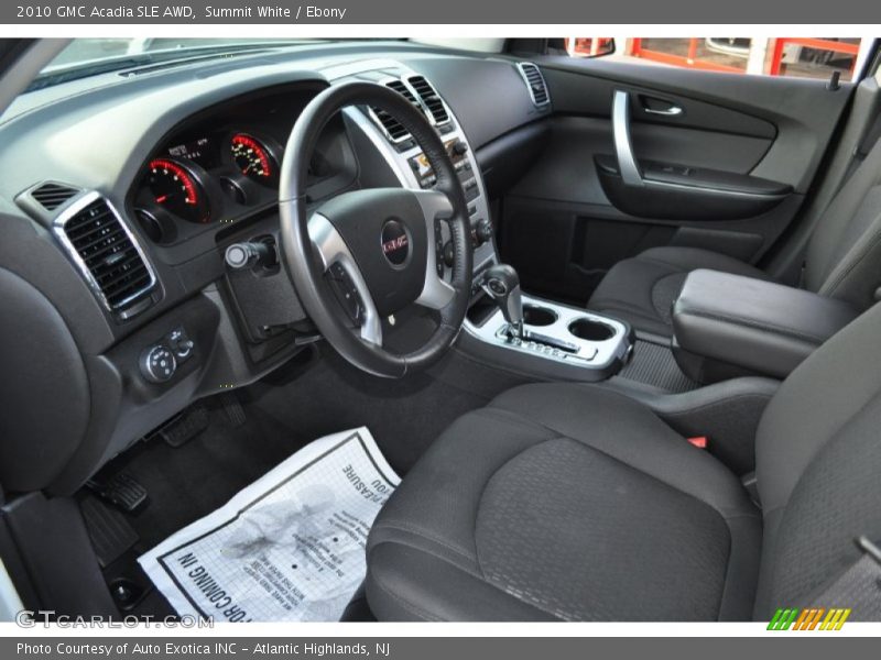 Summit White / Ebony 2010 GMC Acadia SLE AWD