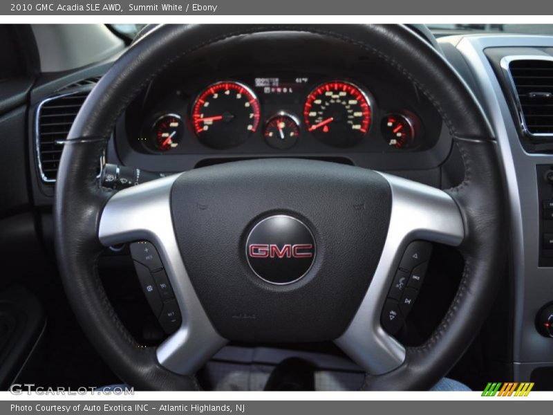 Summit White / Ebony 2010 GMC Acadia SLE AWD