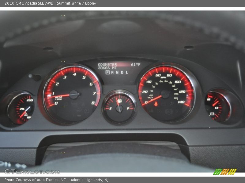 Summit White / Ebony 2010 GMC Acadia SLE AWD