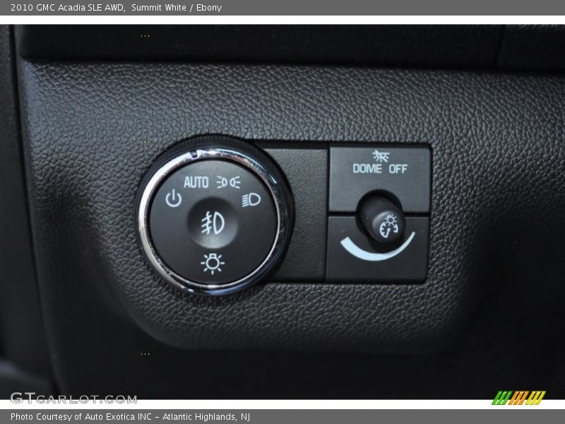Summit White / Ebony 2010 GMC Acadia SLE AWD