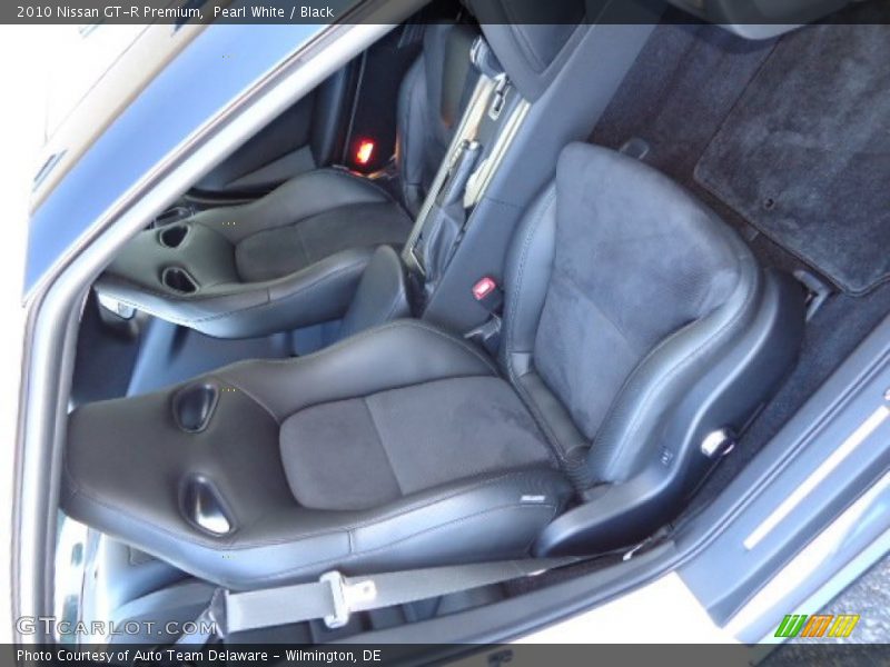 Pearl White / Black 2010 Nissan GT-R Premium