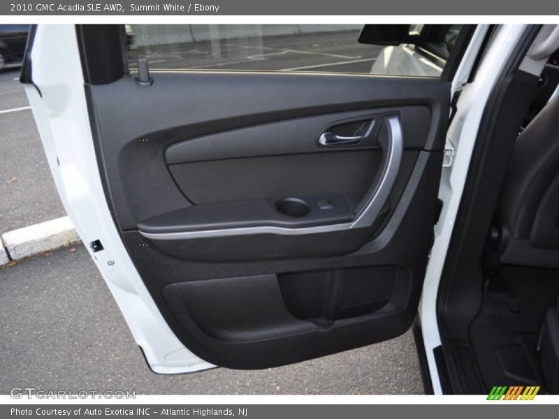 Summit White / Ebony 2010 GMC Acadia SLE AWD