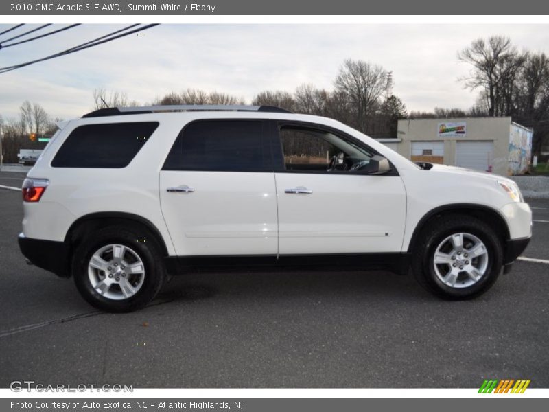 Summit White / Ebony 2010 GMC Acadia SLE AWD