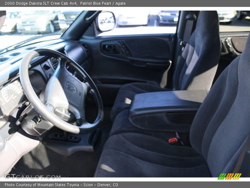 Patriot Blue Pearl / Agate 2000 Dodge Dakota SLT Crew Cab 4x4