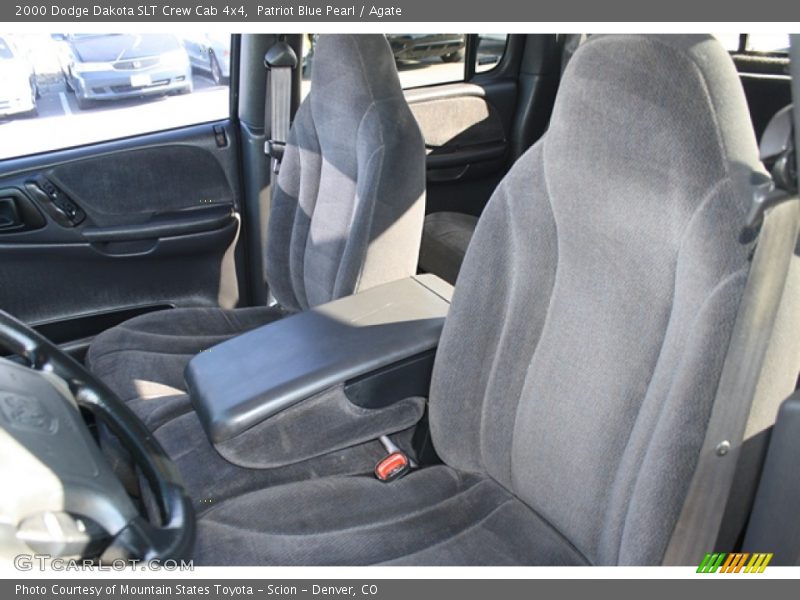 Patriot Blue Pearl / Agate 2000 Dodge Dakota SLT Crew Cab 4x4