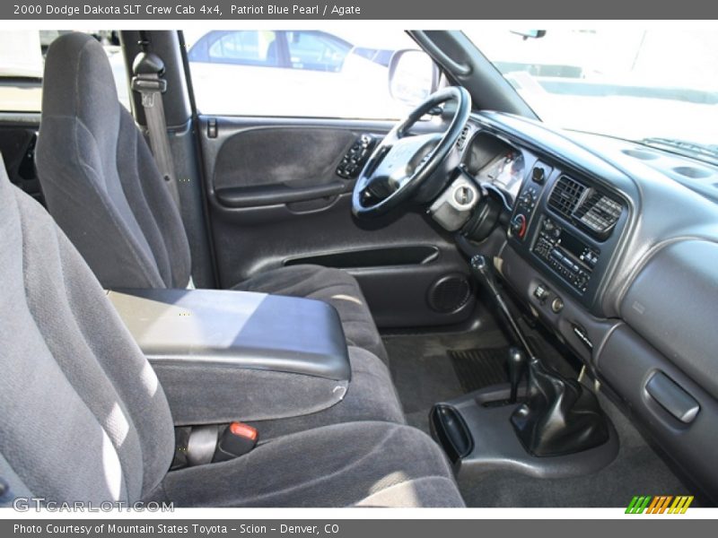 Patriot Blue Pearl / Agate 2000 Dodge Dakota SLT Crew Cab 4x4