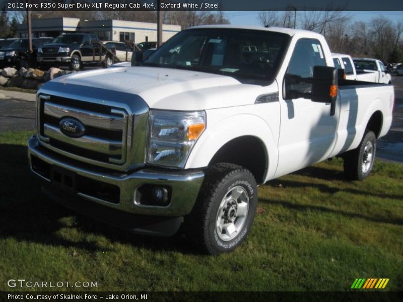 Oxford White / Steel 2012 Ford F350 Super Duty XLT Regular Cab 4x4