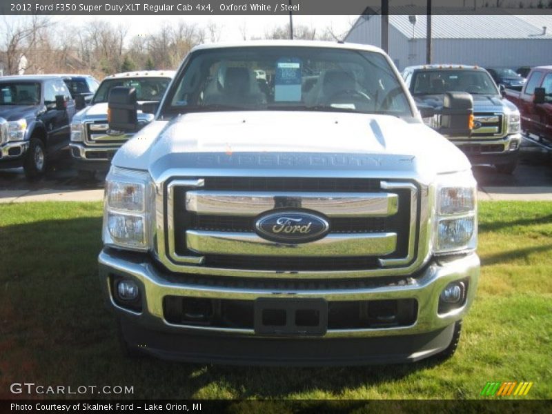 Oxford White / Steel 2012 Ford F350 Super Duty XLT Regular Cab 4x4