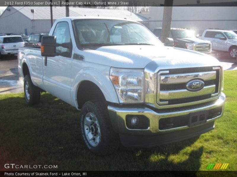 Oxford White / Steel 2012 Ford F350 Super Duty XLT Regular Cab 4x4