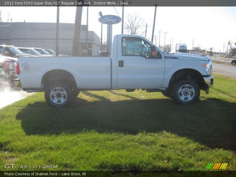 Oxford White / Steel 2012 Ford F350 Super Duty XLT Regular Cab 4x4