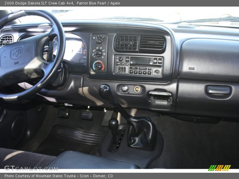 Patriot Blue Pearl / Agate 2000 Dodge Dakota SLT Crew Cab 4x4
