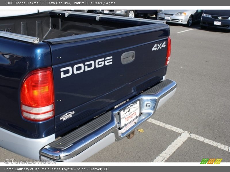 Patriot Blue Pearl / Agate 2000 Dodge Dakota SLT Crew Cab 4x4
