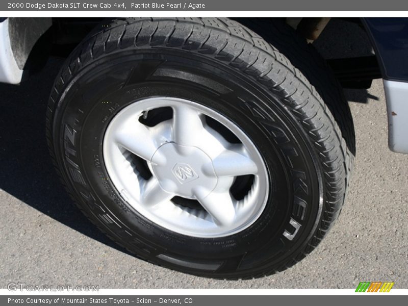 Patriot Blue Pearl / Agate 2000 Dodge Dakota SLT Crew Cab 4x4