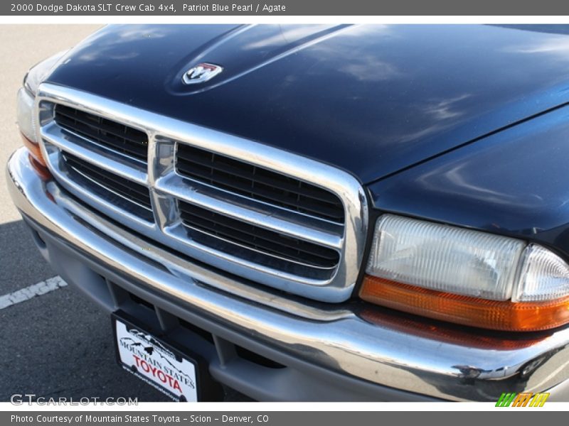 Patriot Blue Pearl / Agate 2000 Dodge Dakota SLT Crew Cab 4x4