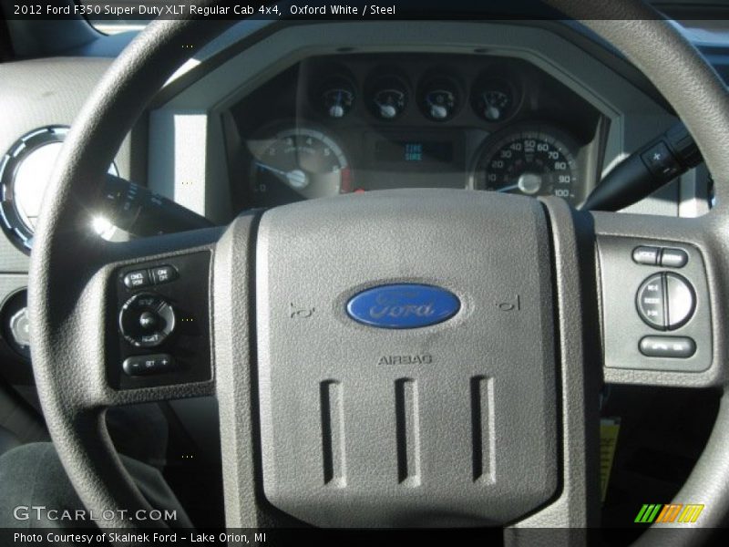 Oxford White / Steel 2012 Ford F350 Super Duty XLT Regular Cab 4x4