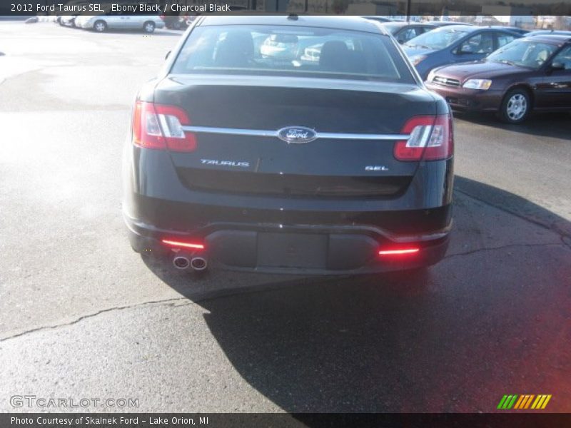 Ebony Black / Charcoal Black 2012 Ford Taurus SEL