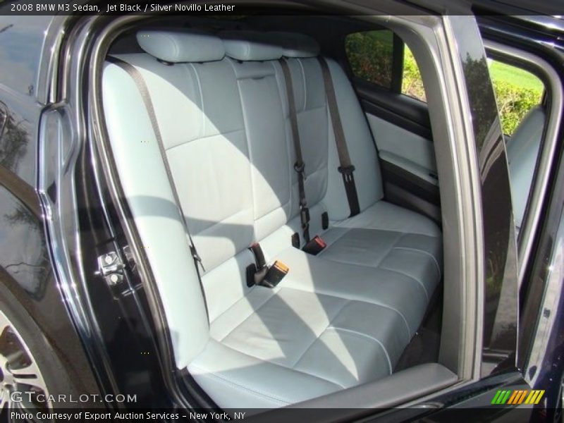 Jet Black / Silver Novillo Leather 2008 BMW M3 Sedan