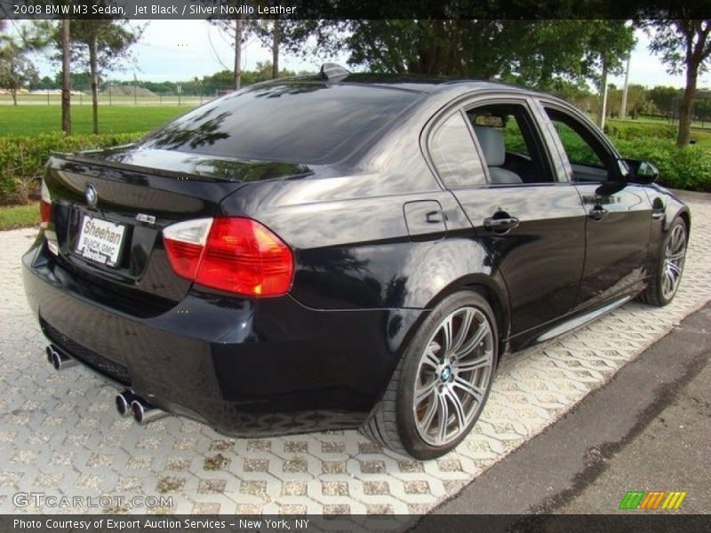 Jet Black / Silver Novillo Leather 2008 BMW M3 Sedan