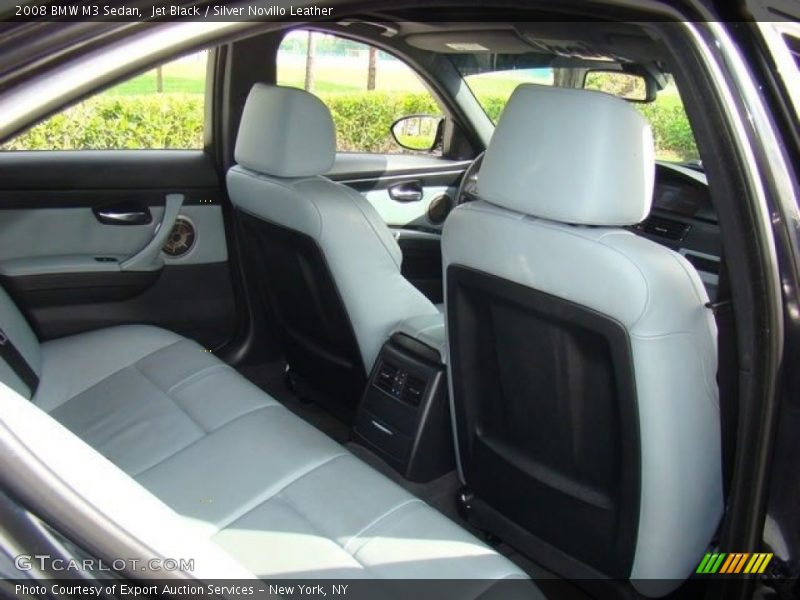 Jet Black / Silver Novillo Leather 2008 BMW M3 Sedan