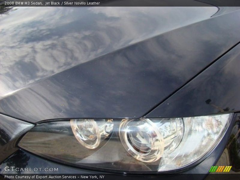 Jet Black / Silver Novillo Leather 2008 BMW M3 Sedan