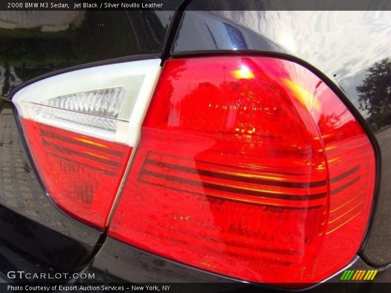 Jet Black / Silver Novillo Leather 2008 BMW M3 Sedan