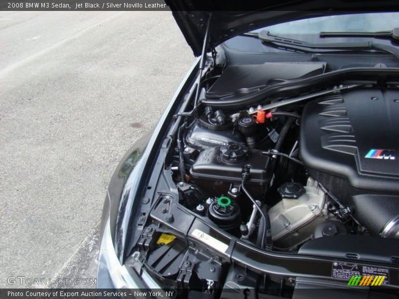 Jet Black / Silver Novillo Leather 2008 BMW M3 Sedan
