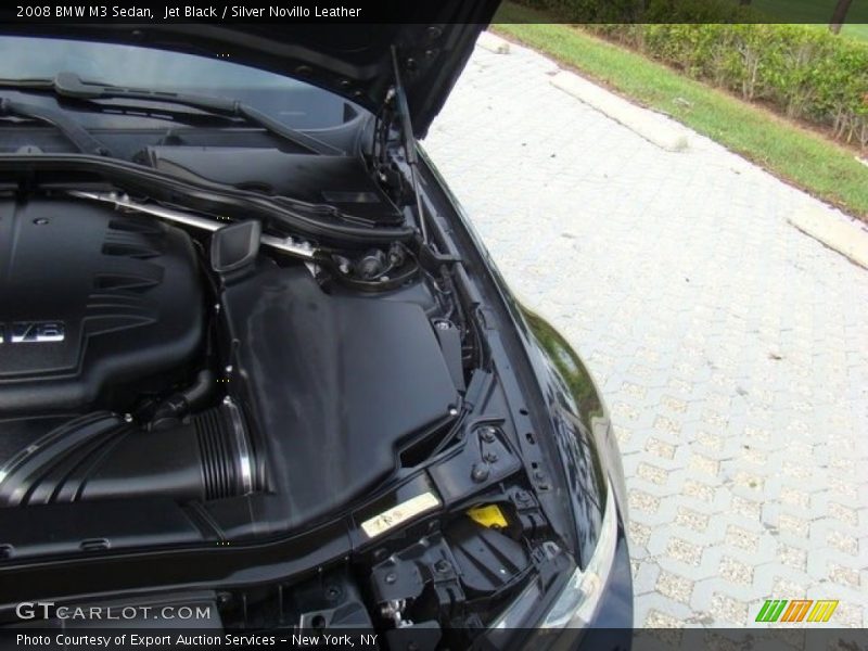 Jet Black / Silver Novillo Leather 2008 BMW M3 Sedan