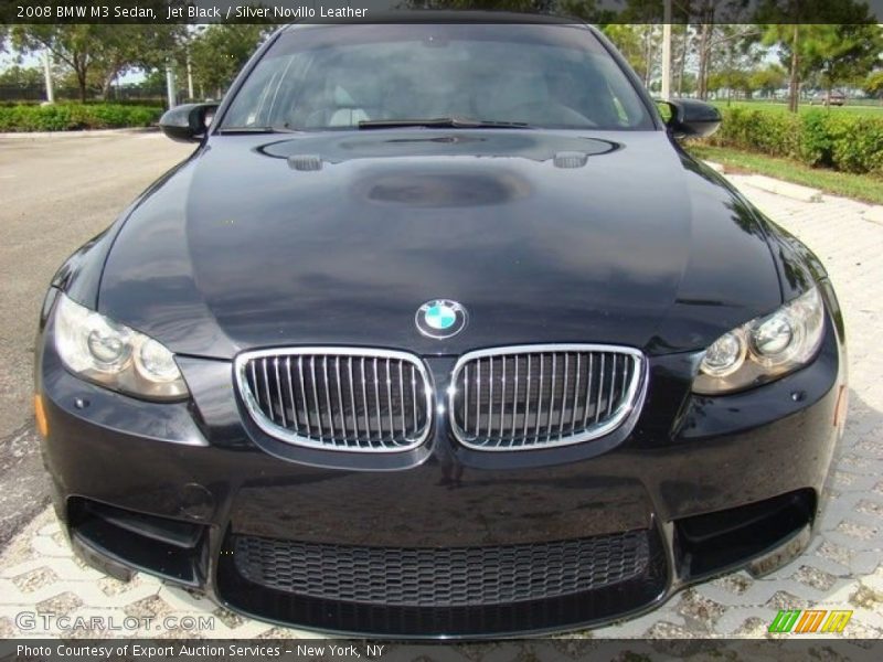 Jet Black / Silver Novillo Leather 2008 BMW M3 Sedan