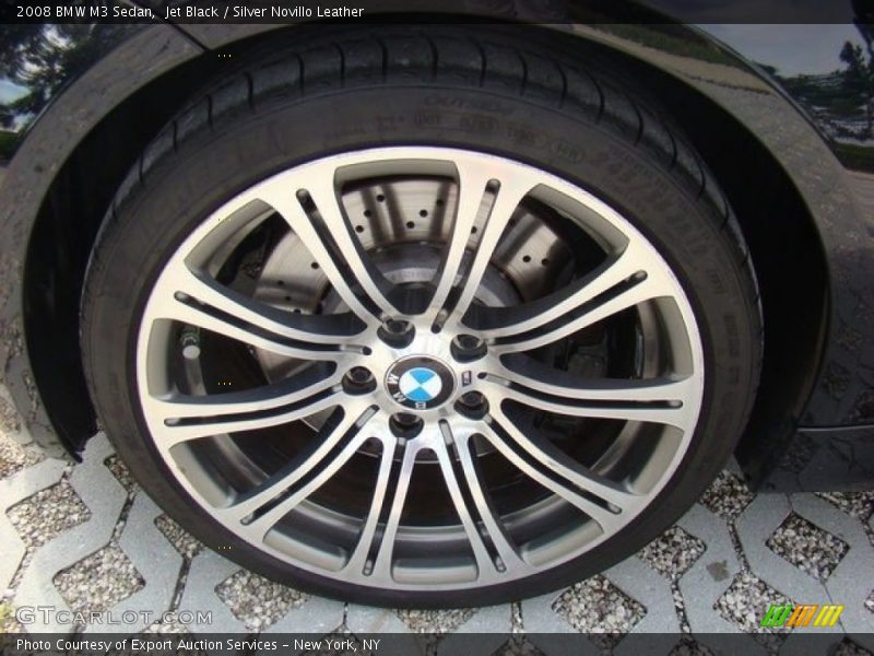 Jet Black / Silver Novillo Leather 2008 BMW M3 Sedan