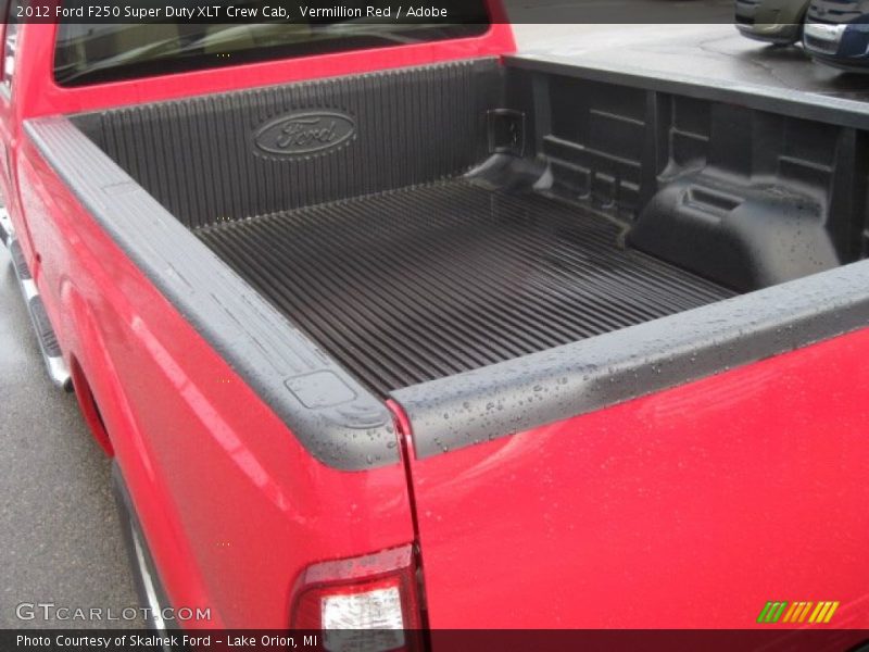 Vermillion Red / Adobe 2012 Ford F250 Super Duty XLT Crew Cab