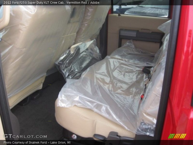 Vermillion Red / Adobe 2012 Ford F250 Super Duty XLT Crew Cab