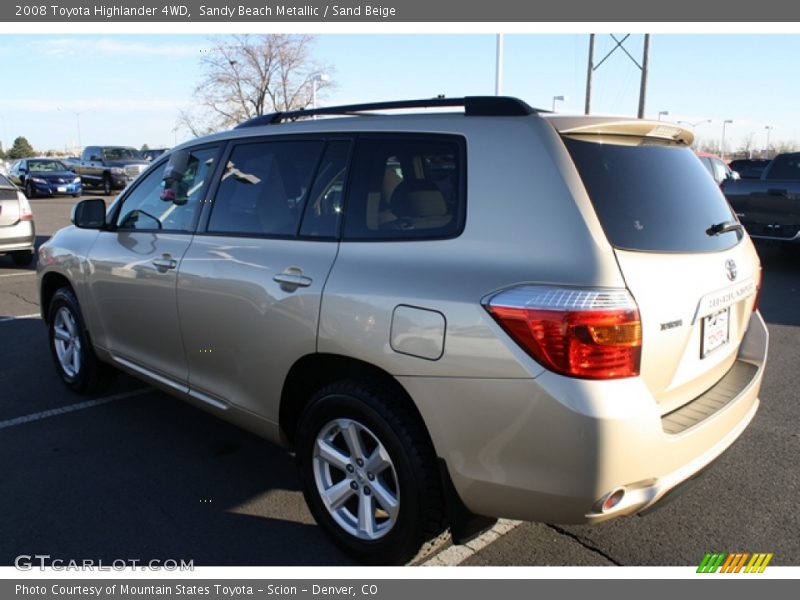 Sandy Beach Metallic / Sand Beige 2008 Toyota Highlander 4WD