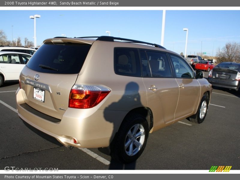 Sandy Beach Metallic / Sand Beige 2008 Toyota Highlander 4WD
