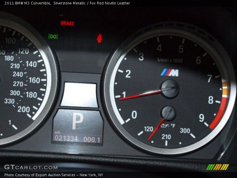 Silverstone Metallic / Fox Red Novillo Leather 2011 BMW M3 Convertible