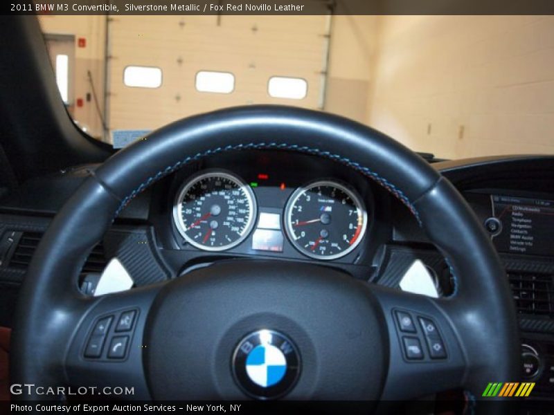 Silverstone Metallic / Fox Red Novillo Leather 2011 BMW M3 Convertible