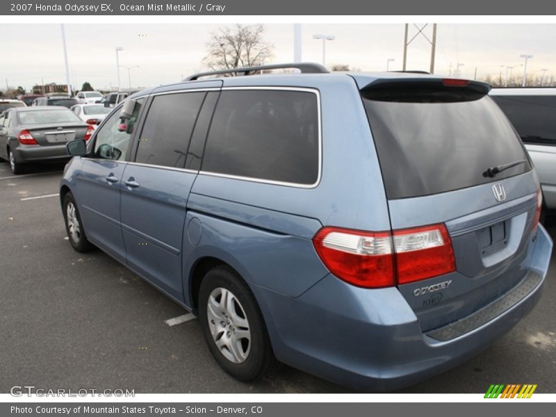 Ocean Mist Metallic / Gray 2007 Honda Odyssey EX