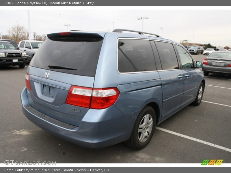Ocean Mist Metallic / Gray 2007 Honda Odyssey EX